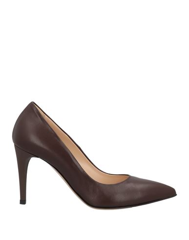 Stele Woman Pumps Cocoa Size 12 Soft Leather In Brown