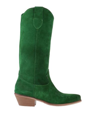 Geneve Woman Knee Boots Green Size 10 Soft Leather