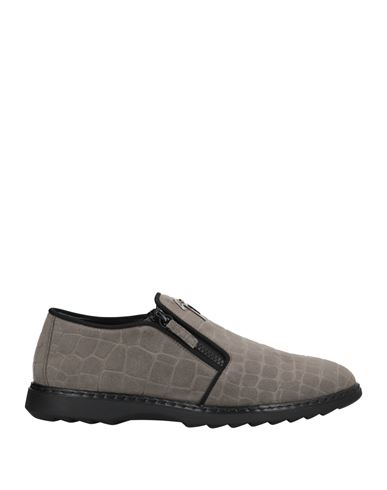 Giuseppe Zanotti Man Sneakers Grey Size 14 Soft Leather