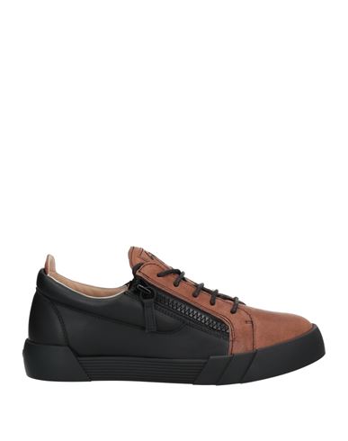 Giuseppe Zanotti Man Sneakers Brown Size 14 Soft Leather
