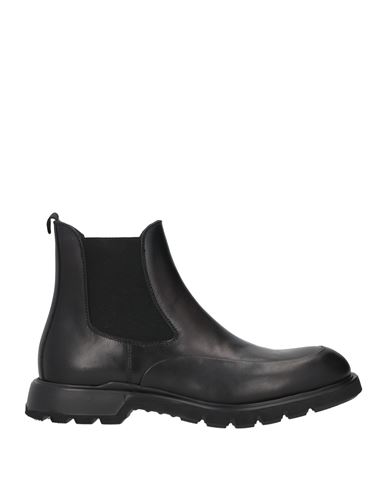 Giovanni Conti Man Ankle Boots Black Size 12 Soft Leather In Black