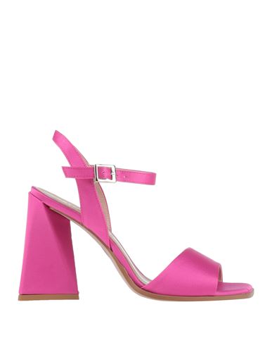 Jiudit  Firenze Jiudit Firenze Woman Sandals Fuchsia Size 11 Textile Fibers In Pink