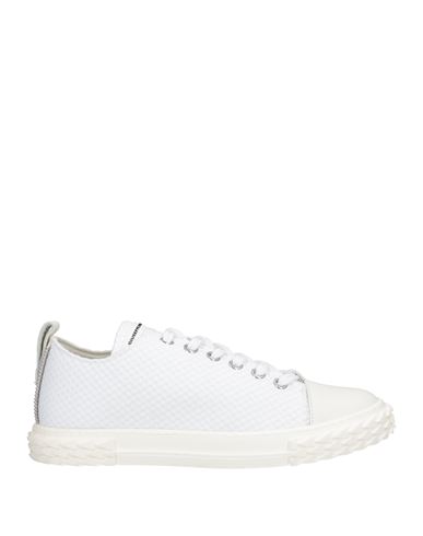 Giuseppe Zanotti Man Sneakers White Size 9 Soft Leather, Textile Fibers