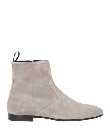 Giuseppe Zanotti Man Ankle Boots Light Grey Size 13 Soft Leather
