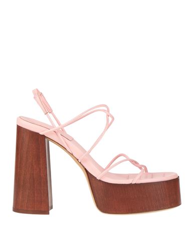 Gia Rhw Gia / Rhw Woman Sandals Pink Size 8 Leather