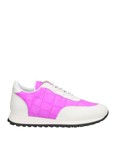 Shop Giuseppe Zanotti Woman Sneakers Fuchsia Size 8 Soft Leather In Pink