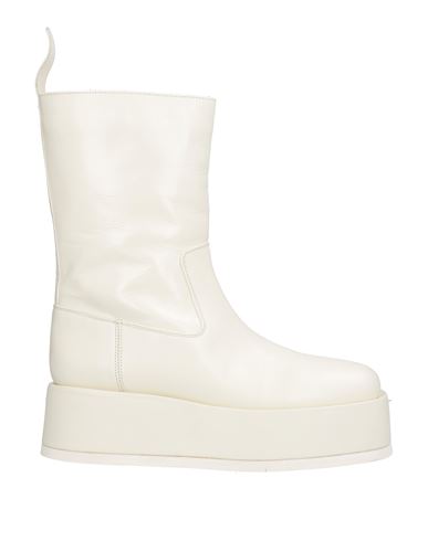 Gia Rhw Gia / Rhw Woman Ankle Boots Ivory Size 6 Soft Leather In White
