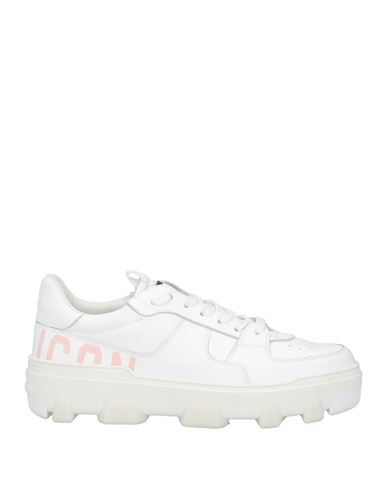 Dsquared2 Woman Sneakers White Size 8.5 Calfskin