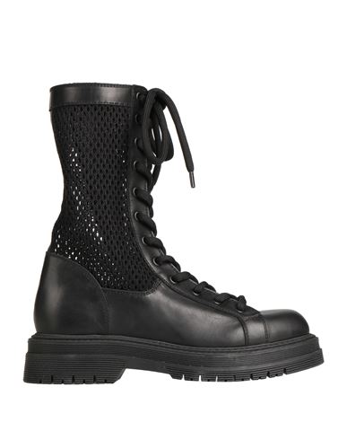 Mich E Simon Mich Simon Woman Ankle Boots Black Size 7 Soft Leather, Textile Fibers
