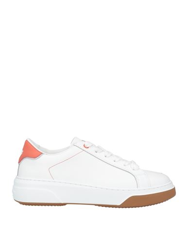Dsquared2 Woman Sneakers White Size 10 Calfskin
