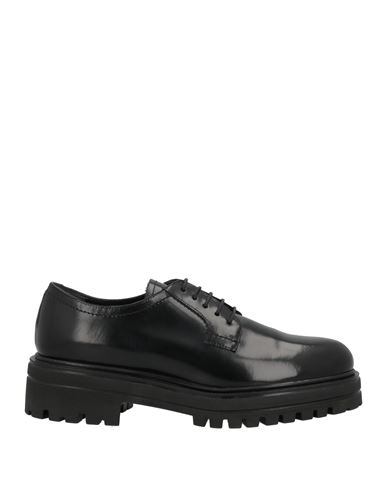 Guglielmo Rotta Woman Lace-up Shoes Black Size 8 Soft Leather