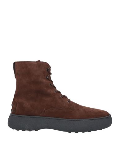 Tod's Suede Ankle Boots In Brown