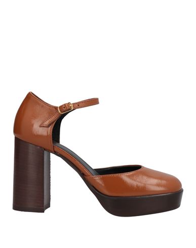 Ovye' By Cristina Lucchi Woman Pumps Tan Size 9 Soft Leather In Brown