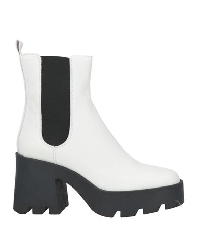 Ovye' By Cristina Lucchi Woman Ankle Boots White Size 8 Calfskin