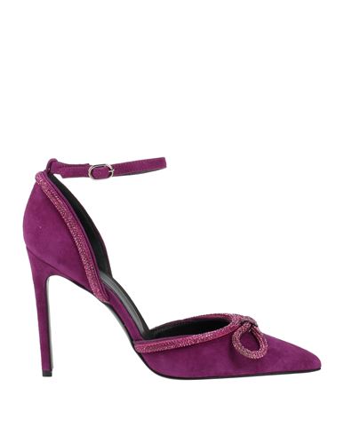 Ovye' By Cristina Lucchi Woman Pumps Mauve Size 6 Soft Leather In Purple