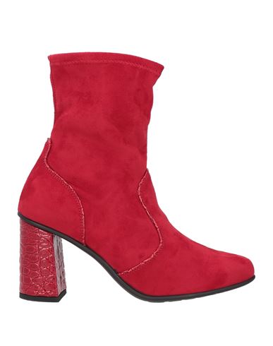 Nr Rapisardi Woman Ankle Boots Red Size 10 Textile Fibers