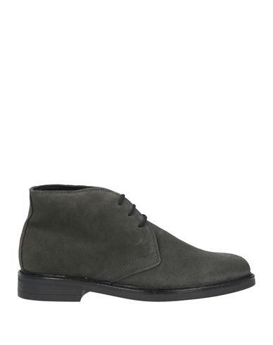 Brawn's Man Ankle Boots Lead Size 12 Soft Leather In Grey