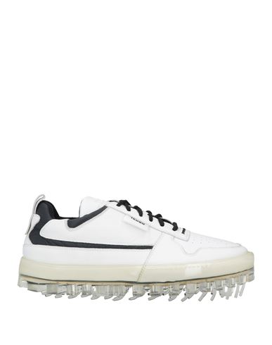 Rubber Soul Man Sneakers White Size 12 Soft Leather, Textile Fibers