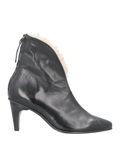 1725.a Woman Ankle Boots Black Size 10 Soft Leather