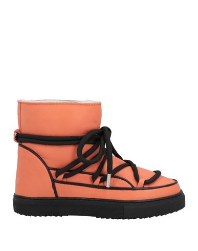 Inuikii Woman Ankle Boots Orange Size 11 Soft Leather