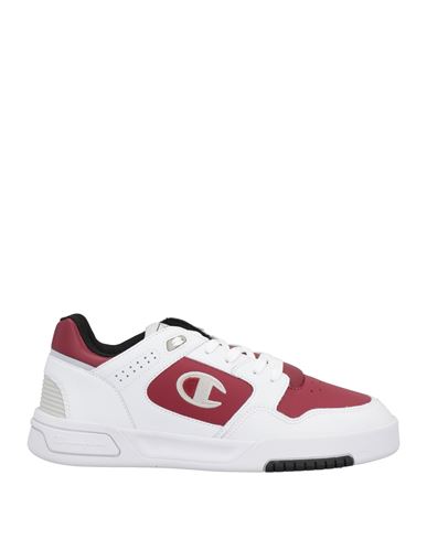 Champion Man Sneakers Garnet Size 11 Soft Leather, Polyurethane, Thermoplastic Polyurethane In Red