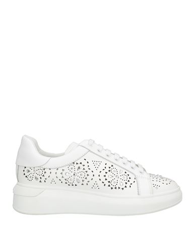 Baldinini Woman Sneakers White Size 6.5 Calfskin