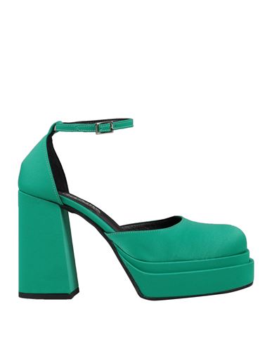 Ottod'ame Woman Sandals Emerald Green Size 7 Textile Fibers