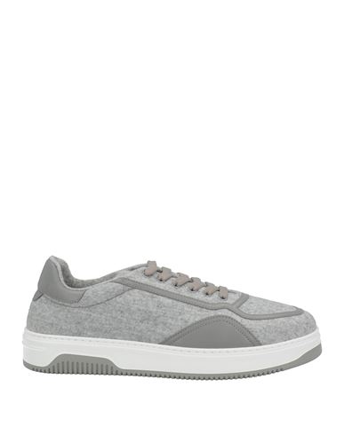 Barracuda Man Sneakers Grey Size 6 Soft Leather, Wool