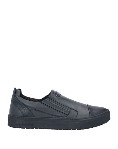 Baldinini Man Sneakers Midnight Blue Size 11 Soft Leather