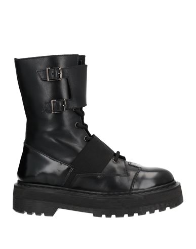 Premiata leather shearling boots - Black