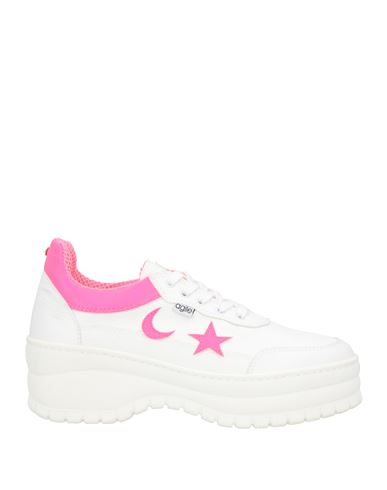 Agile By Rucoline Woman Sneakers White Size 7 Textile Fibers