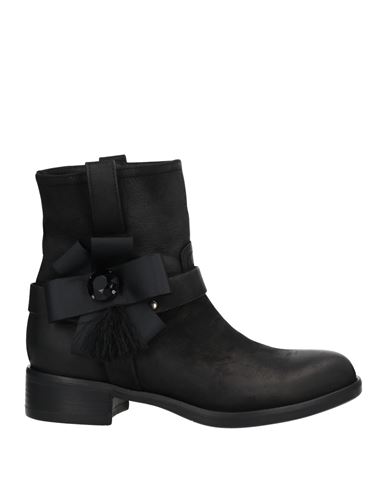 Lorenzo Mari Woman Ankle Boots Black Size 11 Soft Leather