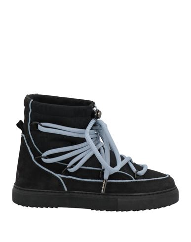 Inuikii Woman Ankle Boots Black Size 7 Textile Fibers, Leather