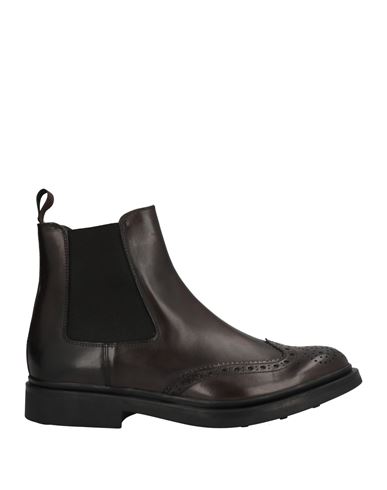 Angelo Pallotta Man Ankle Boots Dark Brown Size 13 Soft Leather