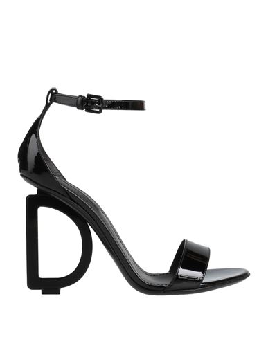Dolce & Gabbana Woman Sandals Black Size 8.5 Soft Leather