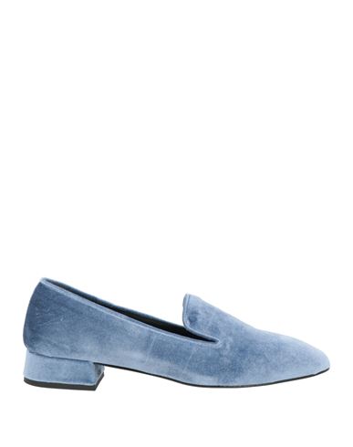Mariuccia Woman Loafers Pastel Blue Size 10 Textile Fibers