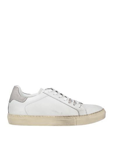 Shop Grey Daniele Alessandrini Man Sneakers White Size 6 Soft Leather
