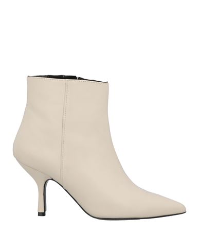 Ncub Woman Ankle Boots Ivory Size 10 Soft Leather In White