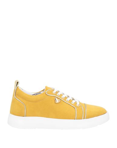 Braccialini Woman Sneakers Mustard Size 9 Textile Fibers In Yellow