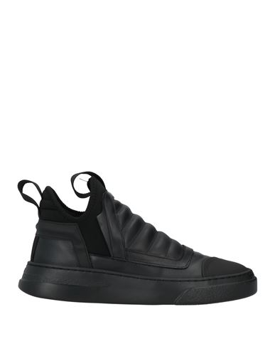 Bruno Bordese Man Sneakers Black Size 12 Soft Leather, Textile Fibers