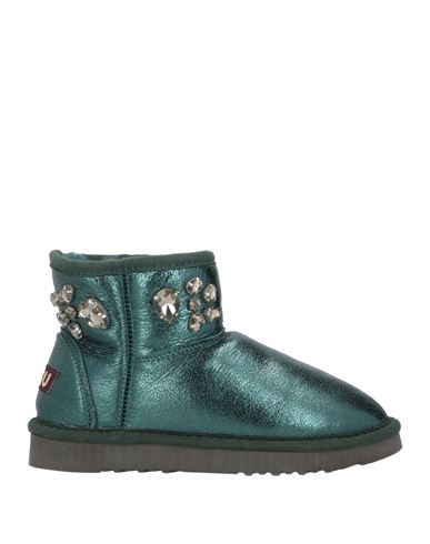 Mou Woman Ankle Boots Emerald Green Size 11 Soft Leather