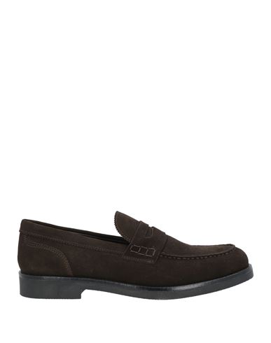 Barbati Man Loafers Dark Brown Size 12 Soft Leather, Textile Fibers