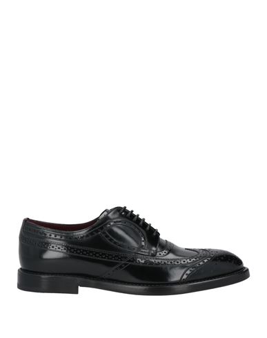 Dolce & Gabbana Man Lace-up Shoes Black Size 8.5 Soft Leather