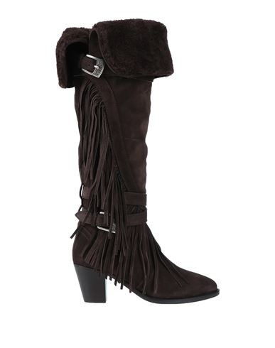 Etro Woman Knee Boots Dark Brown Size 9 Soft Leather