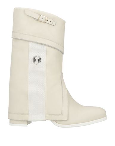 Bruno Bordese Woman Ankle Boots Ivory Size 6 Soft Leather In White