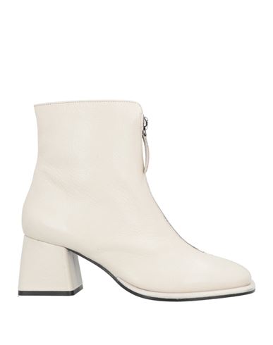 Emanuélle Vee Woman Ankle Boots Off White Size 9 Soft Leather