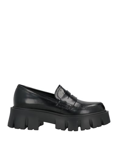 Premiata Woman Loafers Black Size 9 Soft Leather