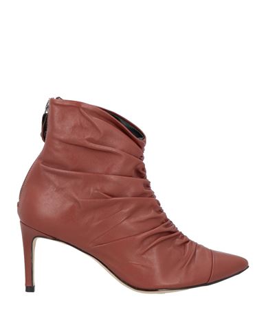 Miss Unique Woman Ankle Boots Tan Size 7 Soft Leather In Brown