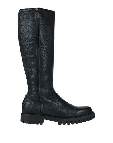 Pollini Woman Boot Black Size 7 Soft Leather, Textile Fibers
