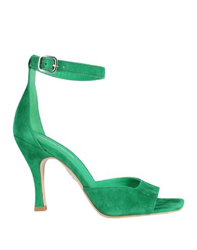 Bruno Premi Woman Sandals Green Size 11 Goat Skin